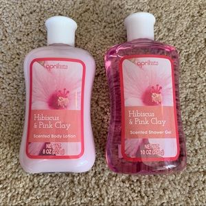 Hibiscus & Pink Clay Shower Gel and Lotion